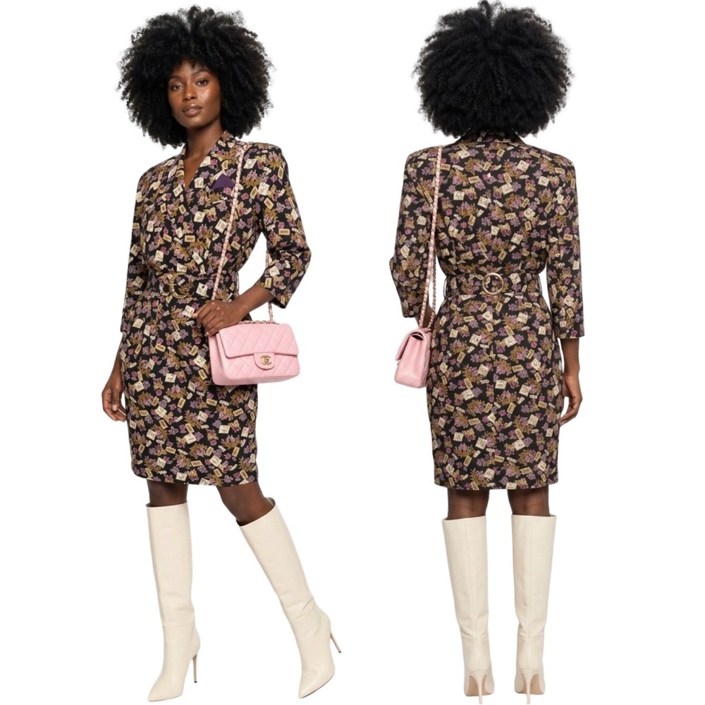 VINTAGE FLORAL STATEMENT DRESS